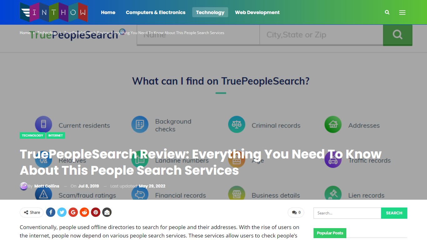 TruePeopleSearch Review: Everything You Need To Know About ... - intHow